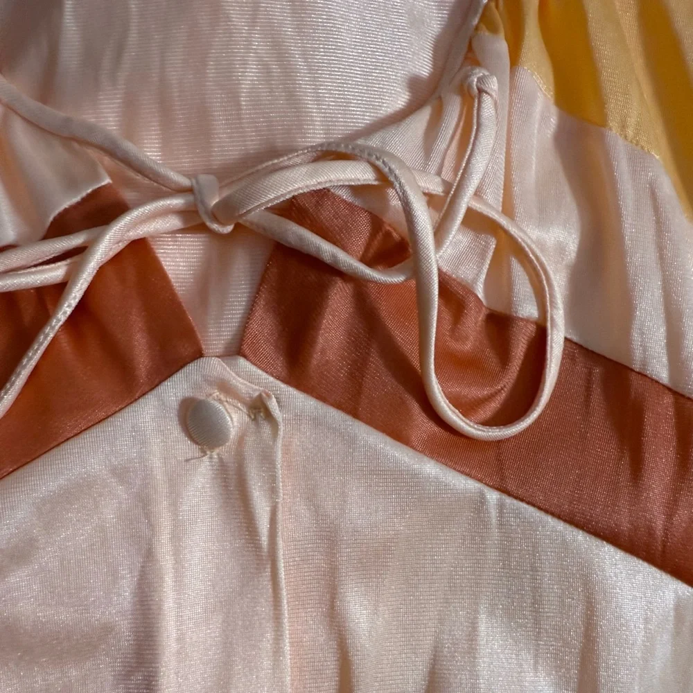 SET Vintage Gossard Artemis 70s Women’s L ROBE + SLIP Set Lingerie Nightie Dress - Picture 12 of 12